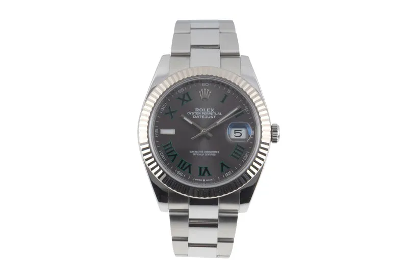 Rolex Datejust steel / white gold automatic men's watch 126334 [2506882]