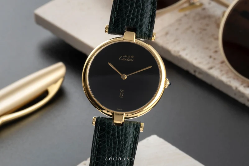 Cartier Vendome silver-gilt quartz unisex Vintage [2504012]