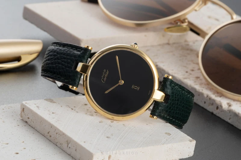 Cartier Vendome silver-gilt quartz unisex Vintage [2504012]
