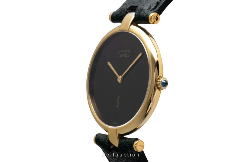 Cartier Vendome silver-gilt quartz unisex Vintage [2504012]