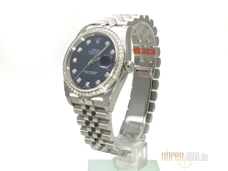 Rolex Datejust 36 116244 Blau Diamant Jubile-Band