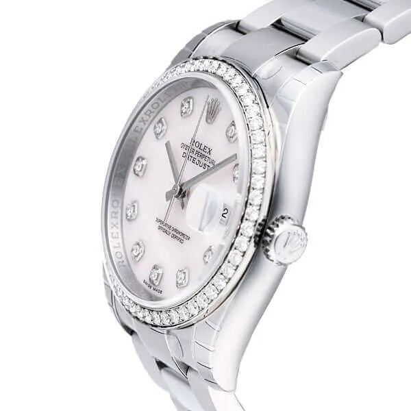 Rolex Datejust 36 116244 Perlmutt Pink Diamant