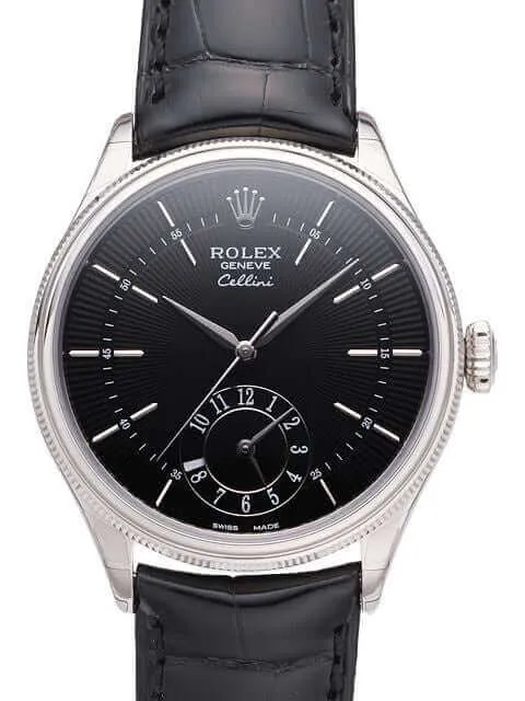 Rolex Cellini Dual Time 50529 Schwarz