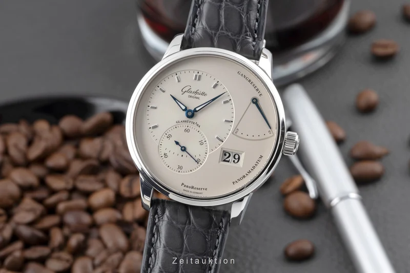 Glashütte PanoReserve steel manual winding men's watch 1-65-01-22-12-04 LP: 11800EUR [2506383]