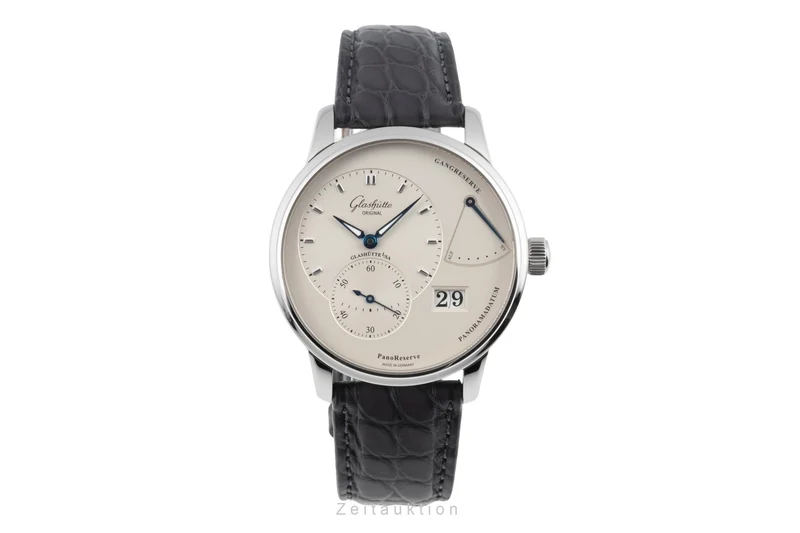 Glashütte PanoReserve steel manual winding men's watch 1-65-01-22-12-04 LP: 11800EUR [2506383]