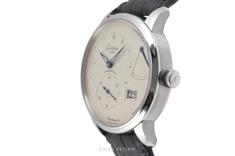 Glashütte PanoReserve steel manual winding men's watch 1-65-01-22-12-04 LP: 11800EUR [2506383]