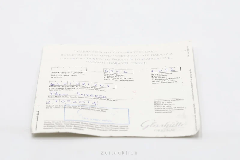 Glashütte PanoReserve steel manual winding men's watch 1-65-01-22-12-04 LP: 11800EUR [2506383]