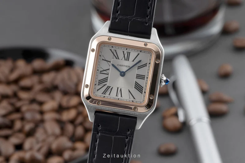 Cartier Santos Dumont steel / gold quartz women's watch W2SA0012 LP: 6700EUR [2507133]