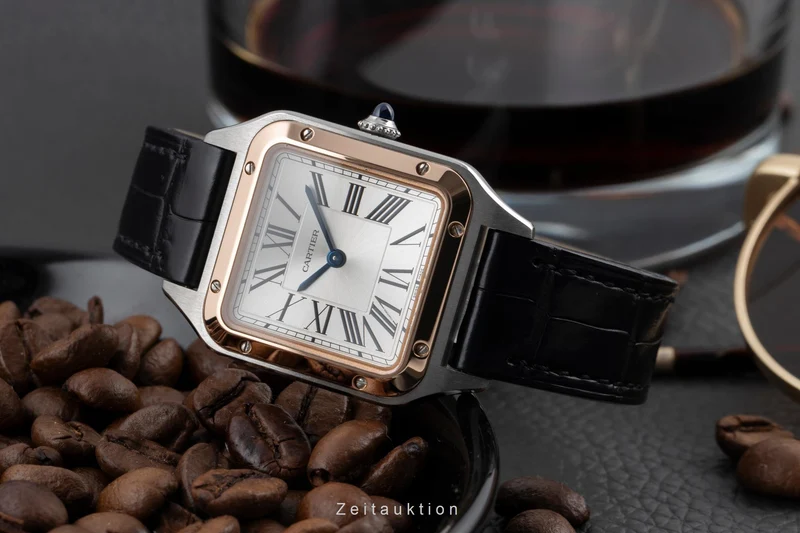 Cartier Santos Dumont steel / gold quartz women's watch W2SA0012 LP: 6700EUR [2507133]