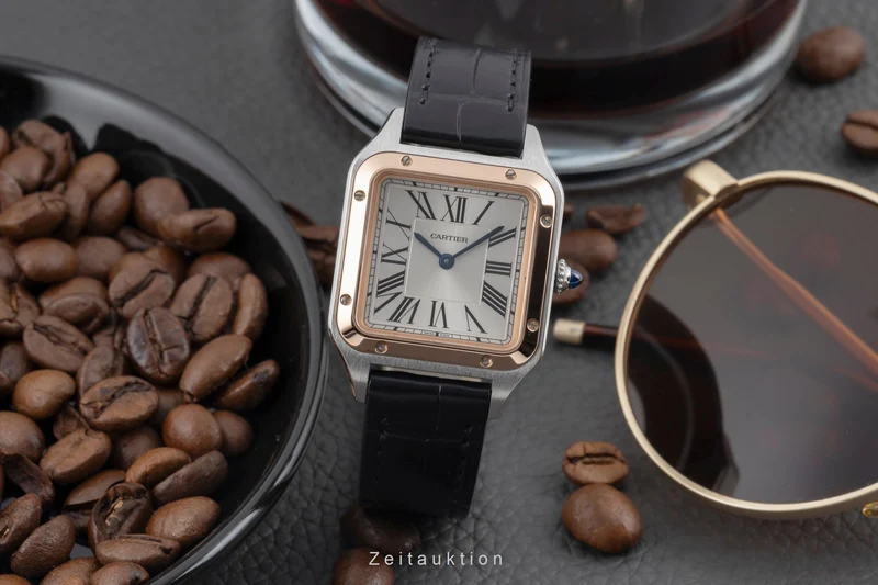 Cartier Santos Dumont steel / gold quartz women's watch W2SA0012 LP: 6700EUR [2507133]