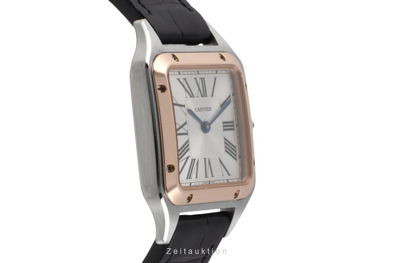 Cartier Santos Dumont steel / gold quartz women's watch W2SA0012 LP: 6700EUR [2507133]