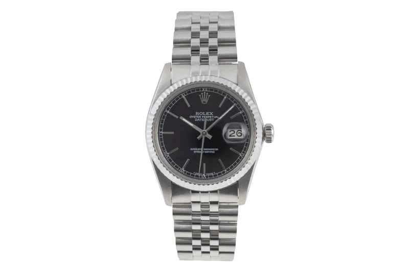 Rolex Datejust steel / white gold automatic men's watch 16014 Vintage [2506214]