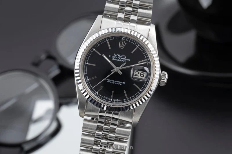 Rolex Datejust steel / white gold automatic men's watch 16014 Vintage [2506214]