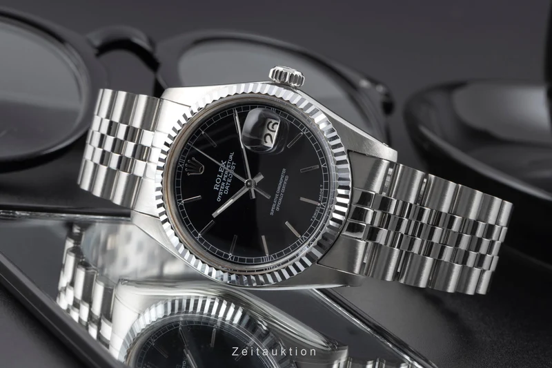 Rolex Datejust steel / white gold automatic men's watch 16014 Vintage [2506214]