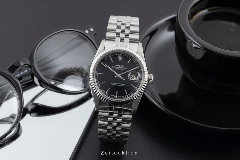 Rolex Datejust steel / white gold automatic men's watch 16014 Vintage [2506214]