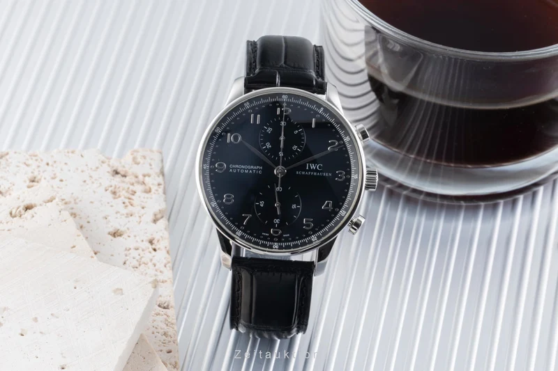 IWC Portugieser chronograph steel automatic men's watch IW371438 [2507128]