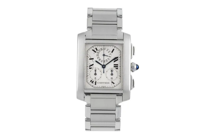 Cartier Tank Francaise chronograph steel quartz unisex W51001Q3 [2506202]