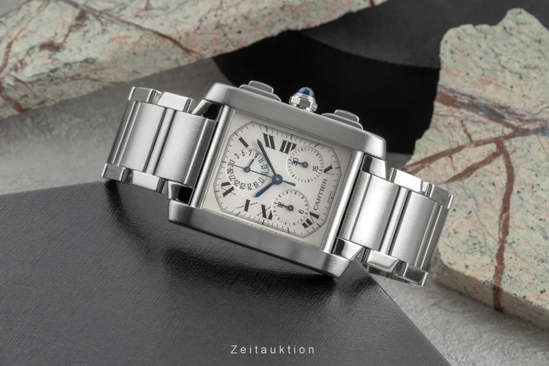 Cartier Tank Francaise chronograph steel quartz unisex W51001Q3 [2506202]