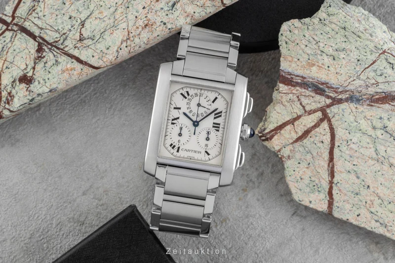 Cartier Tank Francaise chronograph steel quartz unisex W51001Q3 [2506202]
