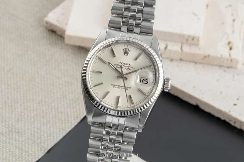 Rolex Datejust steel / white gold automatic men's watch 16014 [2507100]