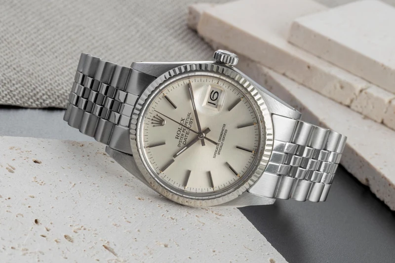 Rolex Datejust steel / white gold automatic men's watch 16014 [2507100]