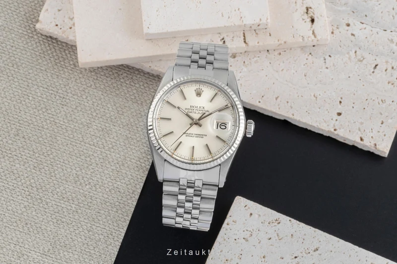 Rolex Datejust steel / white gold automatic men's watch 16014 [2507100]