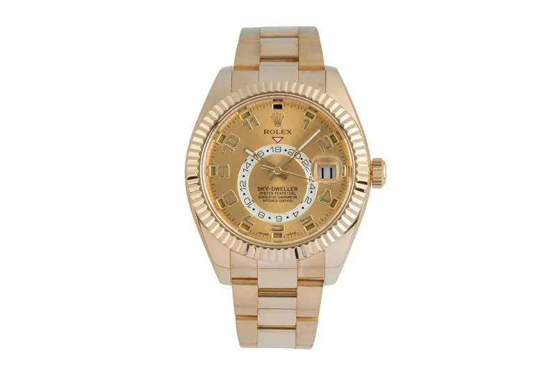 Rolex Sky-Dweller 18 ct gold automatic men's watch 326938 LP: 54700EUR [2507064]