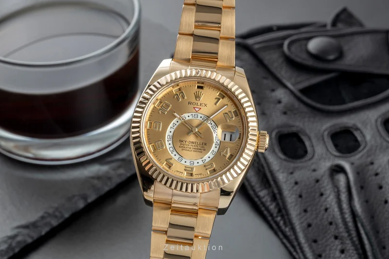 Rolex Sky-Dweller 18 ct gold automatic men's watch 326938 LP: 54700EUR [2507064]