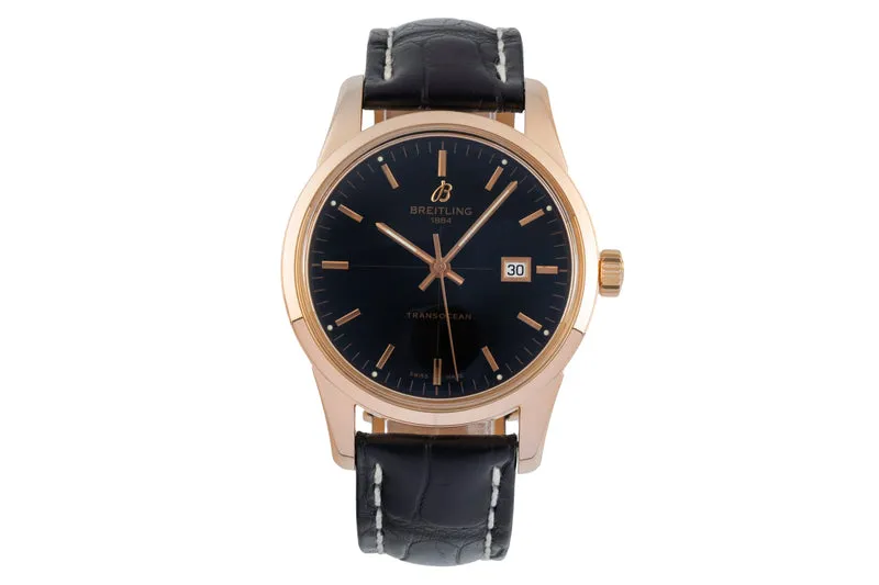 Breitling Transocean 18 ct red gold automatic men's watch R10360 [2506819]