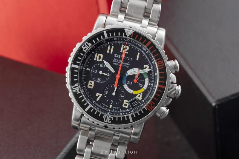 Zenith El Primero chronograph steel automatic men's watch 01.0480.405 [2506195]