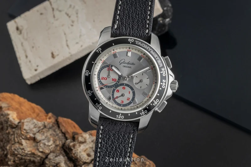 Glashütte Sport Evolution chronograph steel automatic men's watch 39-31-43-03 [2506871]