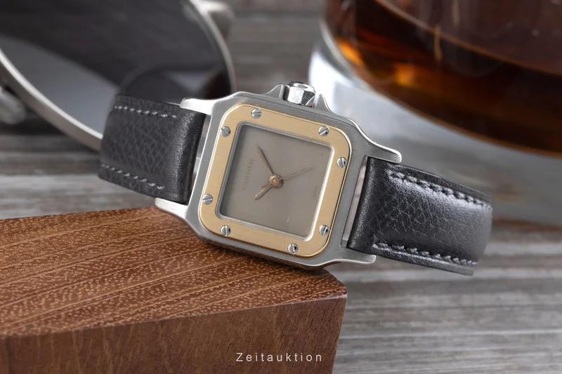 Cartier Santos steel / gold automatic women's watch 0902 [2506034]