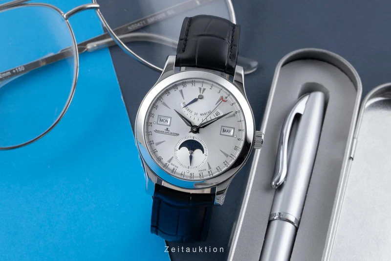 Jaeger LeCoultre Master Calendar steel automatic men's watch Q151842A ,147.8.41.S [2506384]