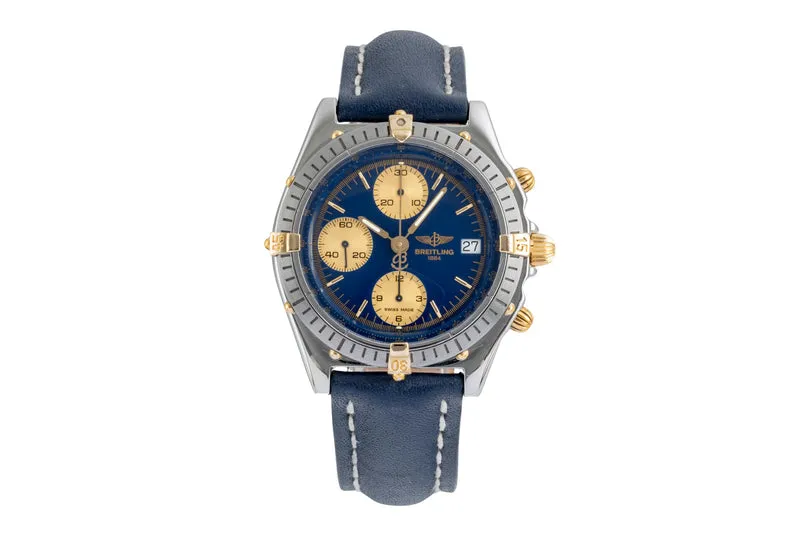 Breitling Chronomat chronograph gilt / steel automatic men's watch B13047 [2506024]