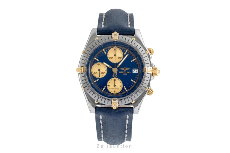 Breitling Chronomat chronograph gilt / steel automatic men's watch B13047 [2506024]