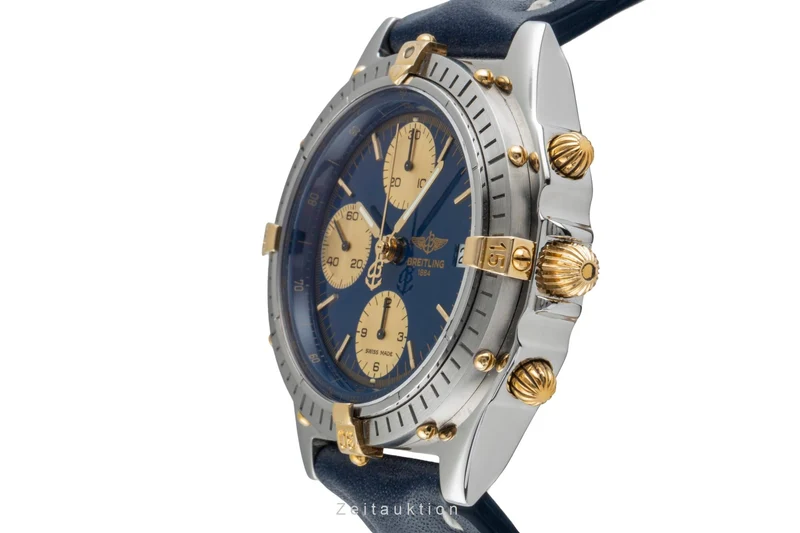 Breitling Chronomat chronograph gilt / steel automatic men's watch B13047 [2506024]