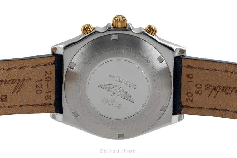 Breitling Chronomat chronograph gilt / steel automatic men's watch B13047 [2506024]