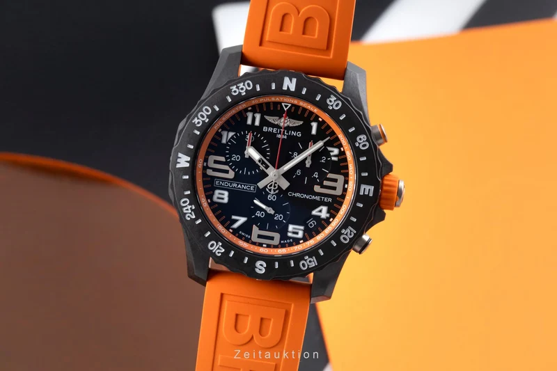 Breitling Endurance Pro chronograph breitlight quartz men's watch X82310 LP: 3600EUR [2507037]