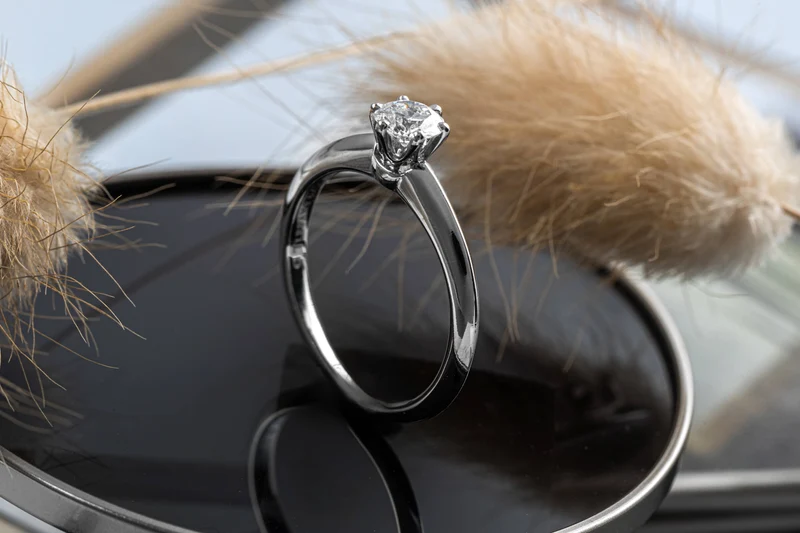Tiffany & Co. Ring 950 Platinum Brilliant Cut Diamond Ring 0.30ct Women’s Ring Size 46.5 VS1[KL25443]