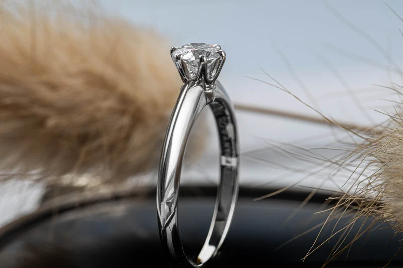Tiffany & Co. Ring 950 Platinum Brilliant Cut Diamond Ring 0.30ct Women’s Ring Size 46.5 VS1[KL25443]