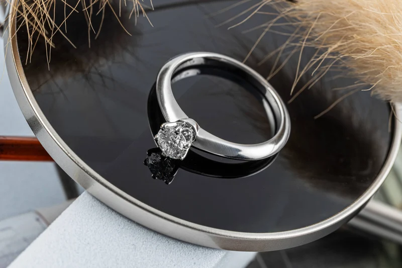 Tiffany & Co. Ring 950 Platinum Brilliant Cut Diamond Ring 0.30ct Women’s Ring Size 46.5 VS1[KL25443]
