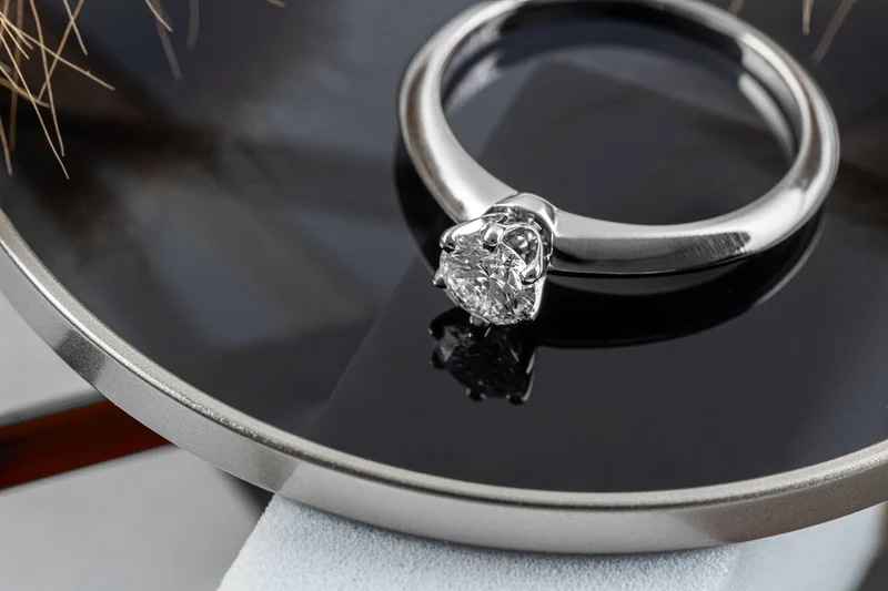 Tiffany & Co. Ring 950 Platinum Brilliant Cut Diamond Ring 0.30ct Women’s Ring Size 46.5 VS1[KL25443]