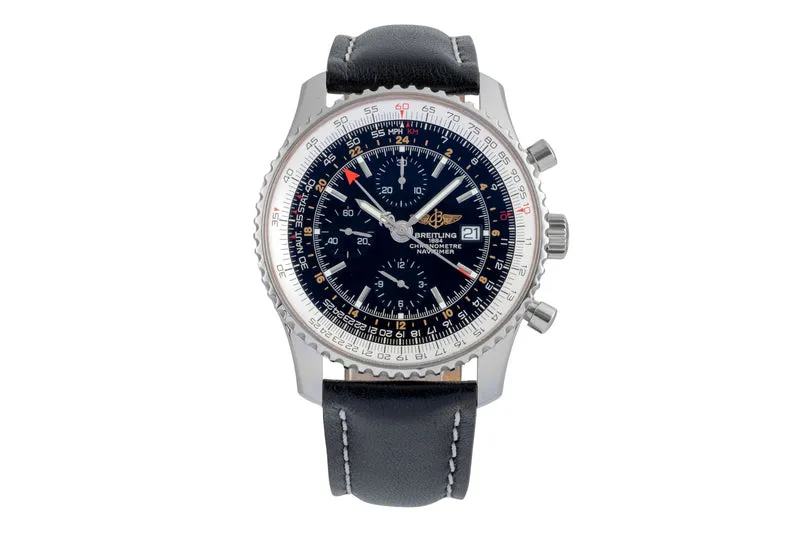 Breitling Navitimer World chronograph steel automatic men's watch A24322-101 [2506790]