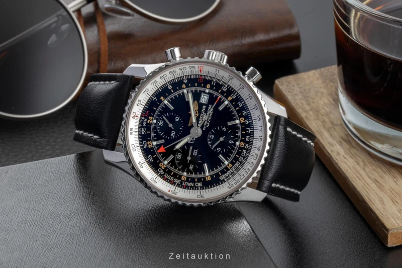 Breitling Navitimer World chronograph steel automatic men's watch A24322-101 [2506790]
