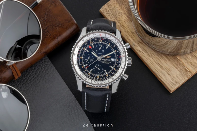 Breitling Navitimer World chronograph steel automatic men's watch A24322-101 [2506790]