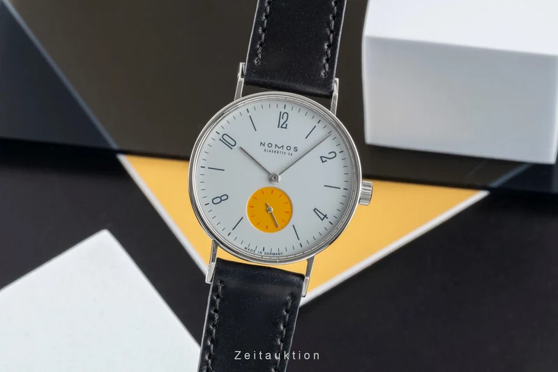 Nomos Tangente steel manual winding men's watch Super 30 "Sonnengrau" [2504426]