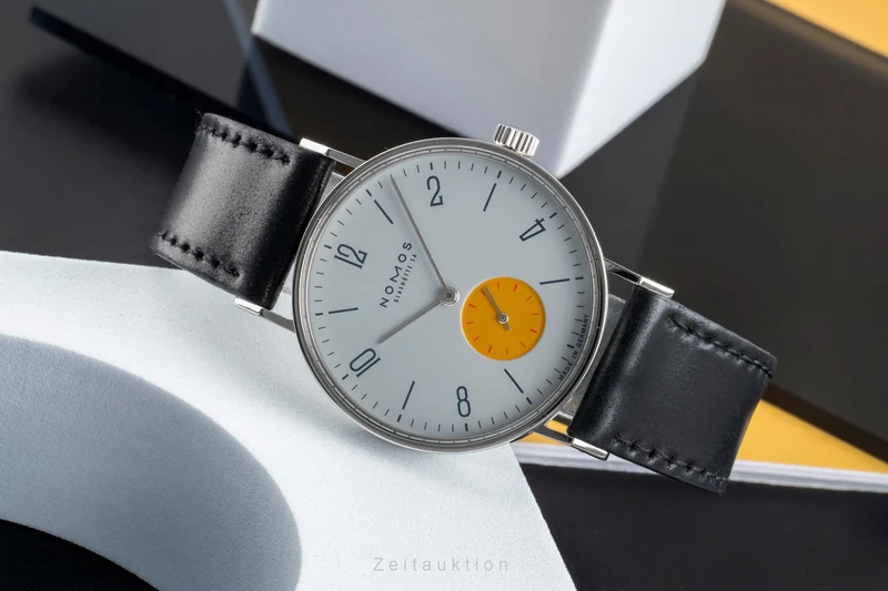 Nomos Tangente steel manual winding men's watch Super 30 "Sonnengrau" [2504426]