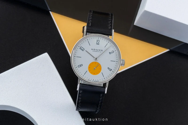 Nomos Tangente steel manual winding men's watch Super 30 "Sonnengrau" [2504426]