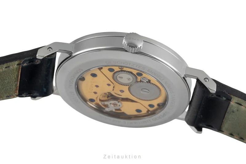 Nomos Tangente steel manual winding men's watch Super 30 "Sonnengrau" [2504426]