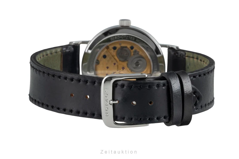 Nomos Tangente steel manual winding men's watch Super 30 "Sonnengrau" [2504426]